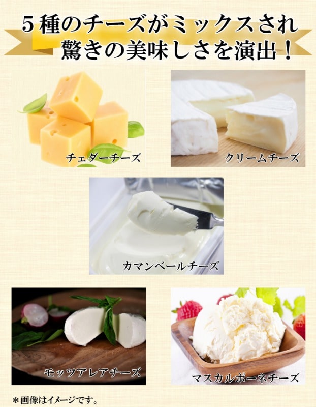 画像: とろける5種類のチーズインハンバーグ【130g×4枚】